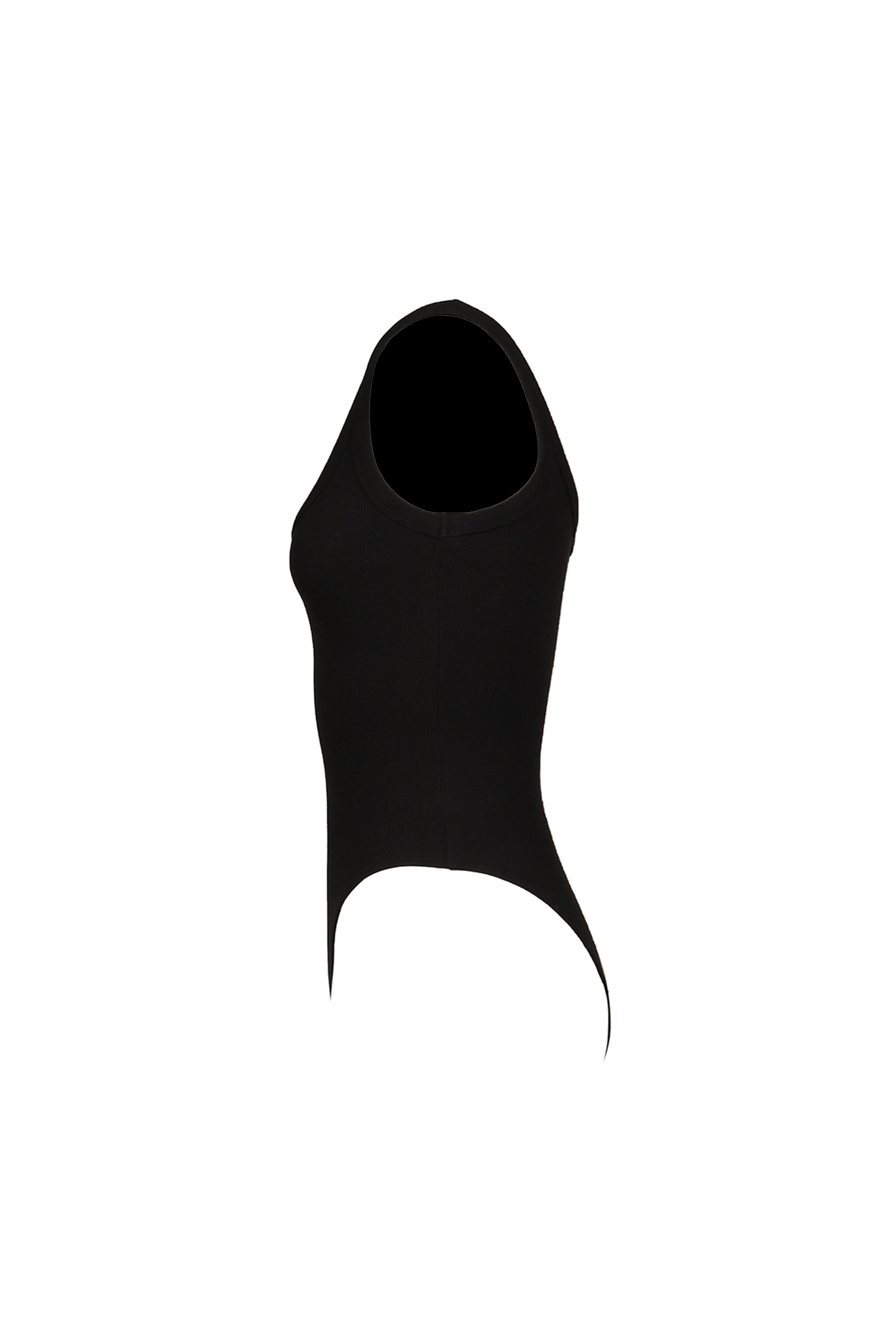 G SCOOP NECK BODYSUIT / BLK