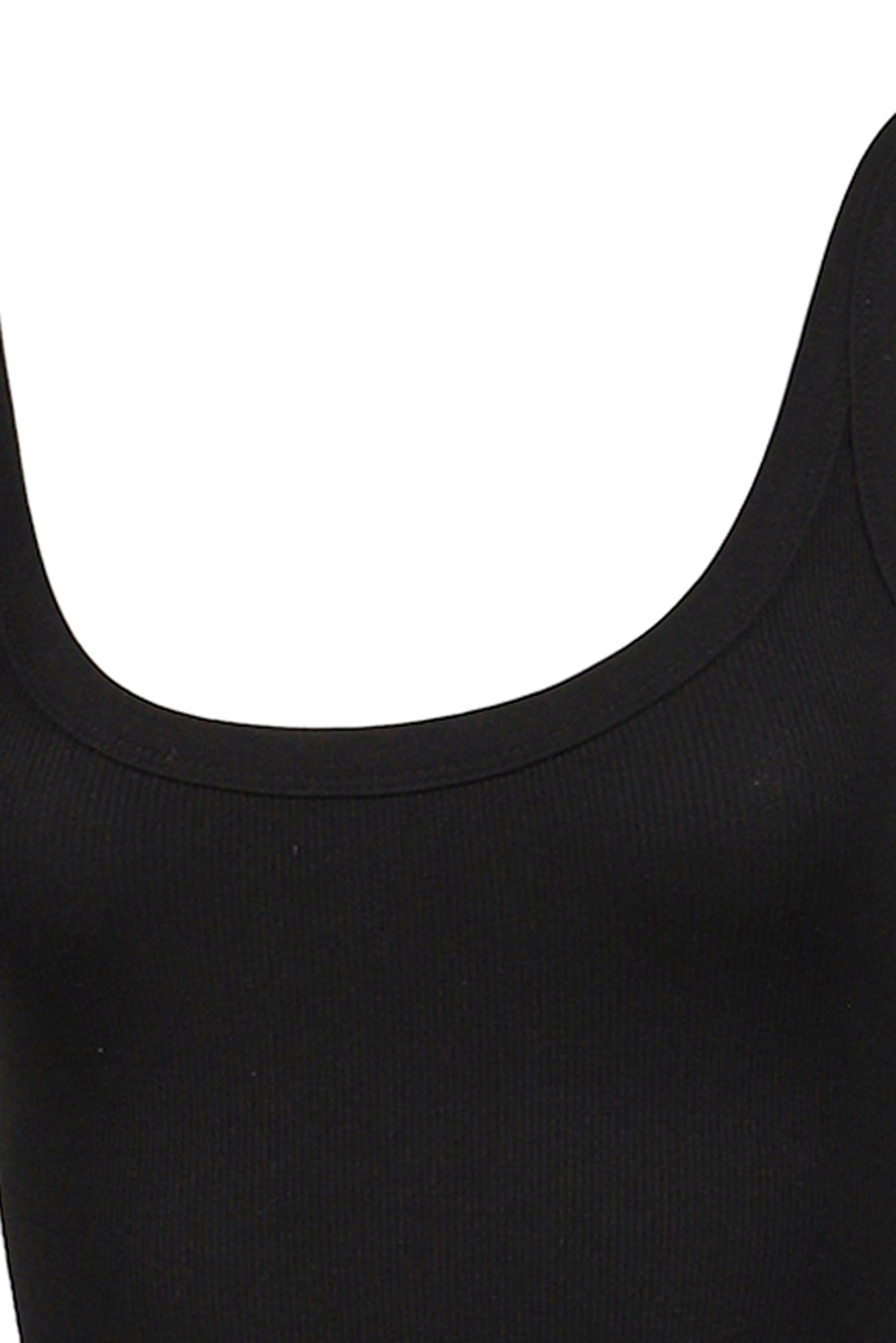 G SCOOP NECK BODYSUIT / BLK