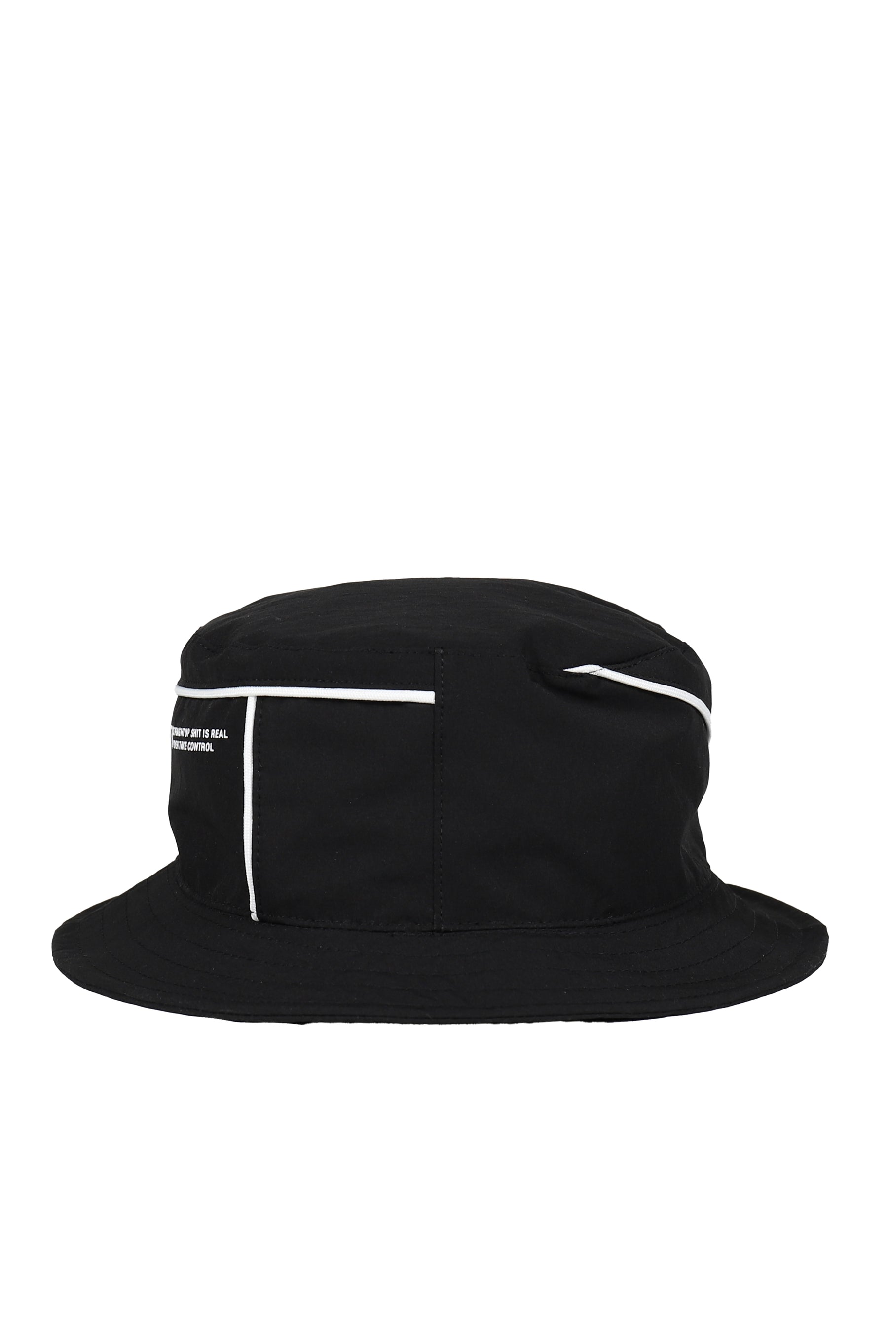 PIPING BUCKET HAT / BLK