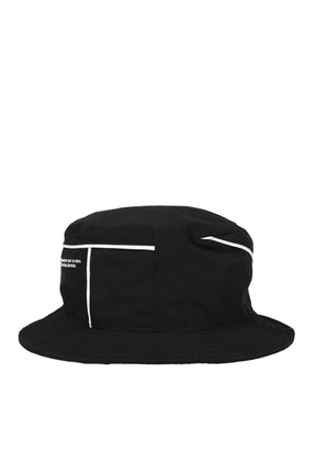 PIPING BUCKET HAT / BLK