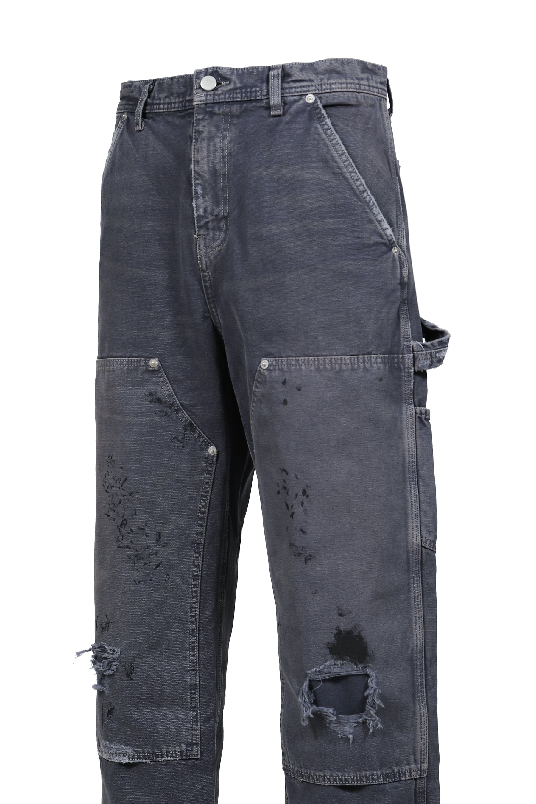 DOUBLE KNEE PAINT PANTS / PUR
