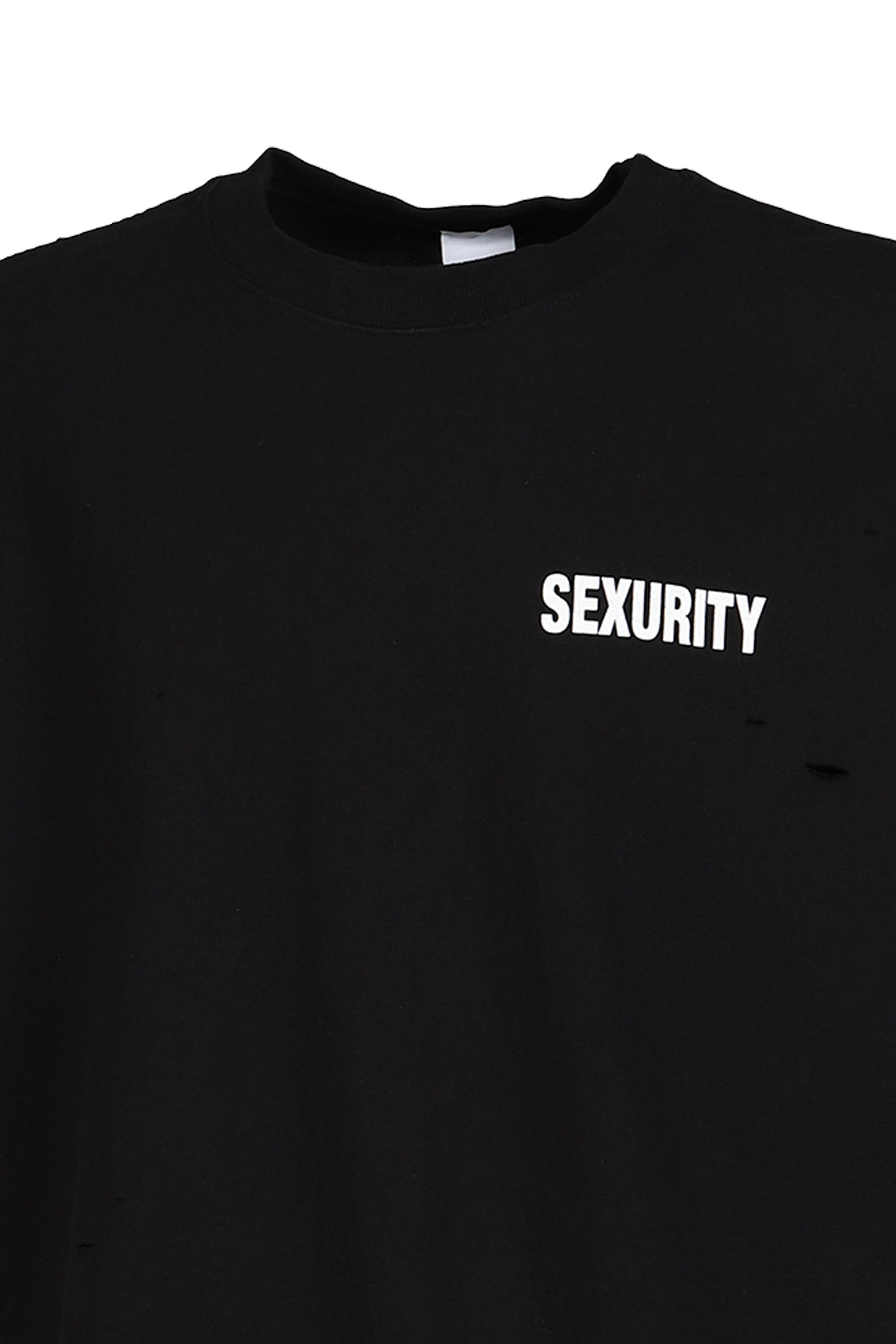 SEXURITY WASHED T SHIRTS / BLK