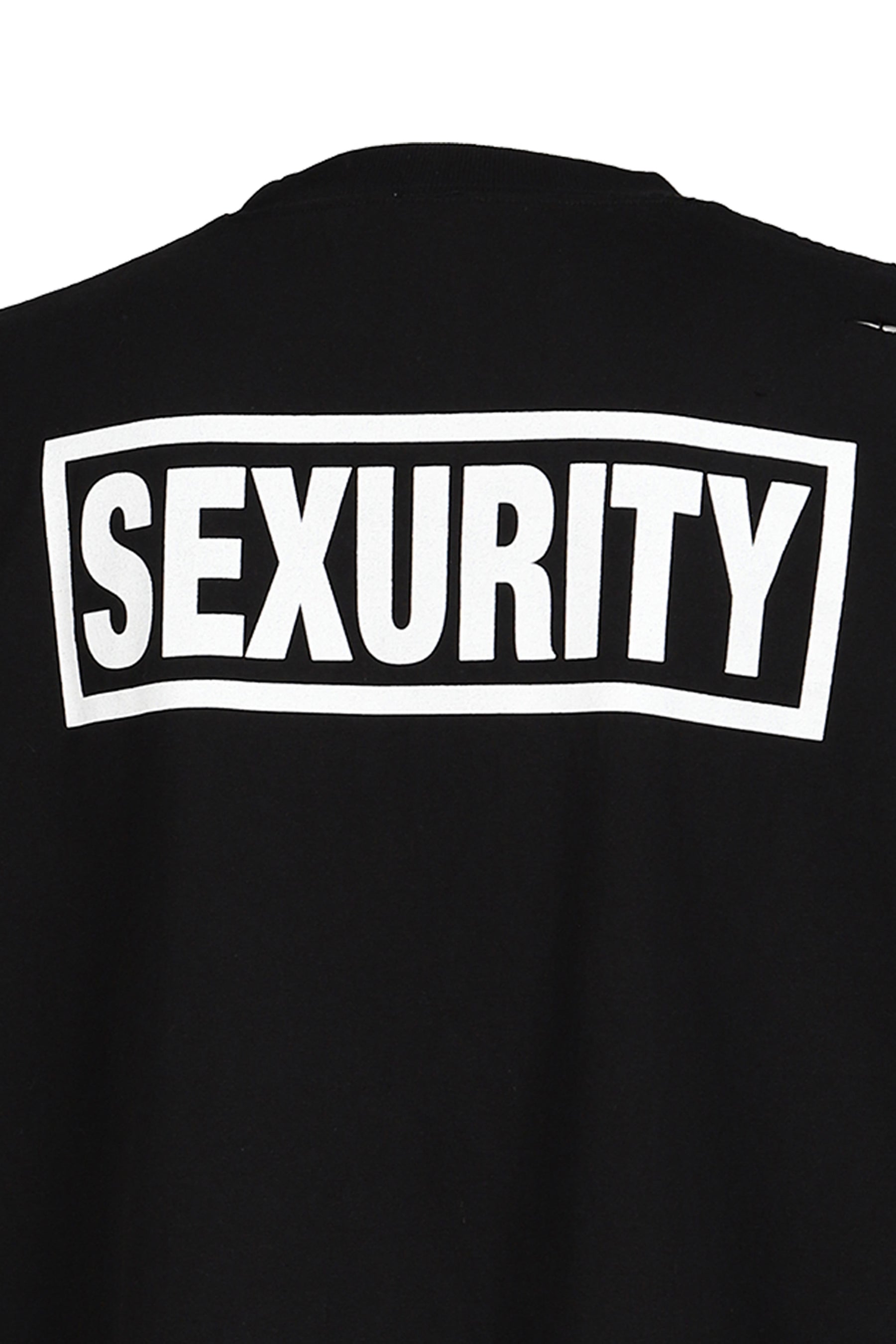 SEXURITY WASHED T SHIRTS / BLK