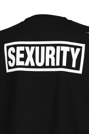 SEXURITY WASHED T SHIRTS / BLK