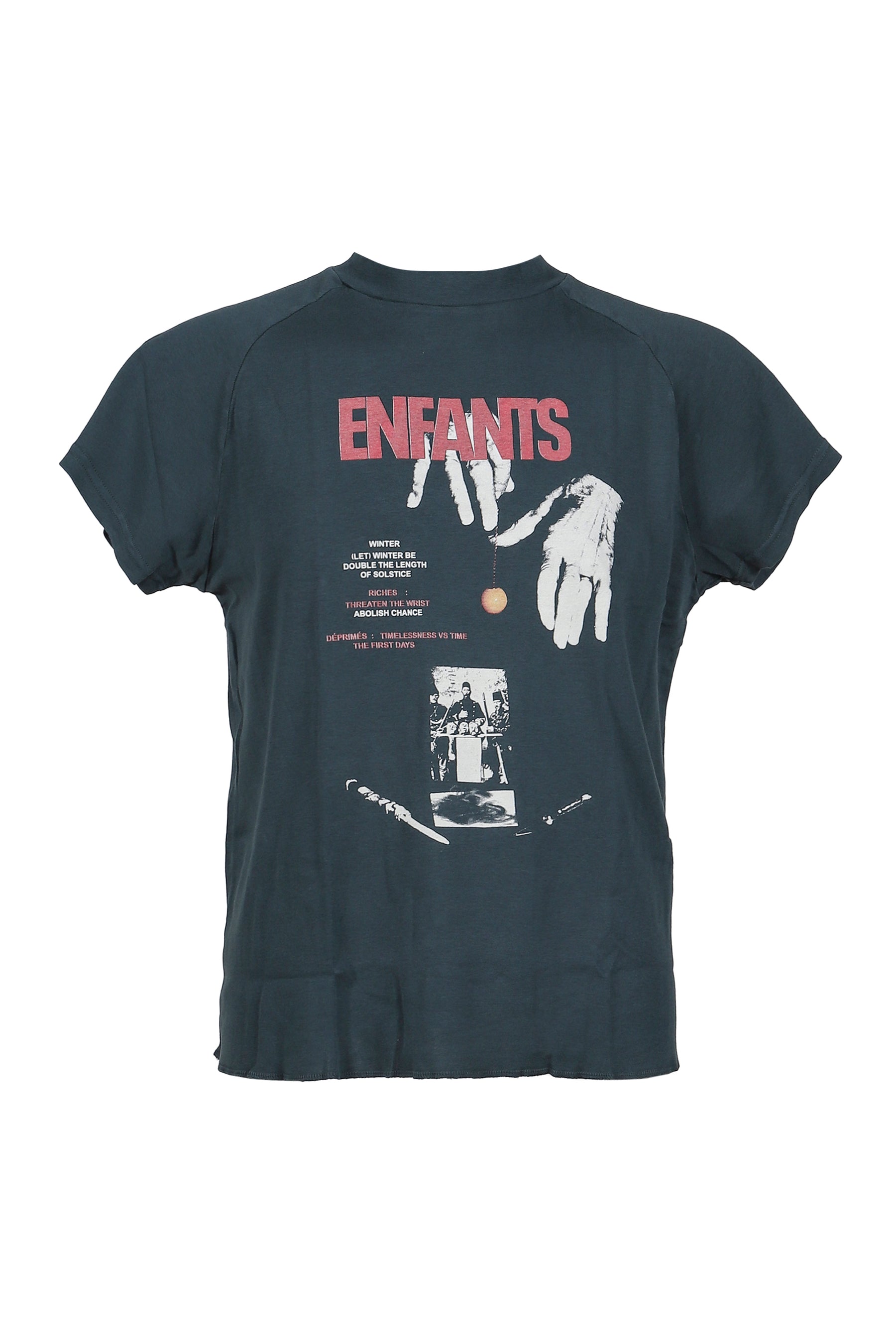 DOUBLE THE LENGTH OF SOLSTICE RAGLAN T-SHIRT / FADED GRN