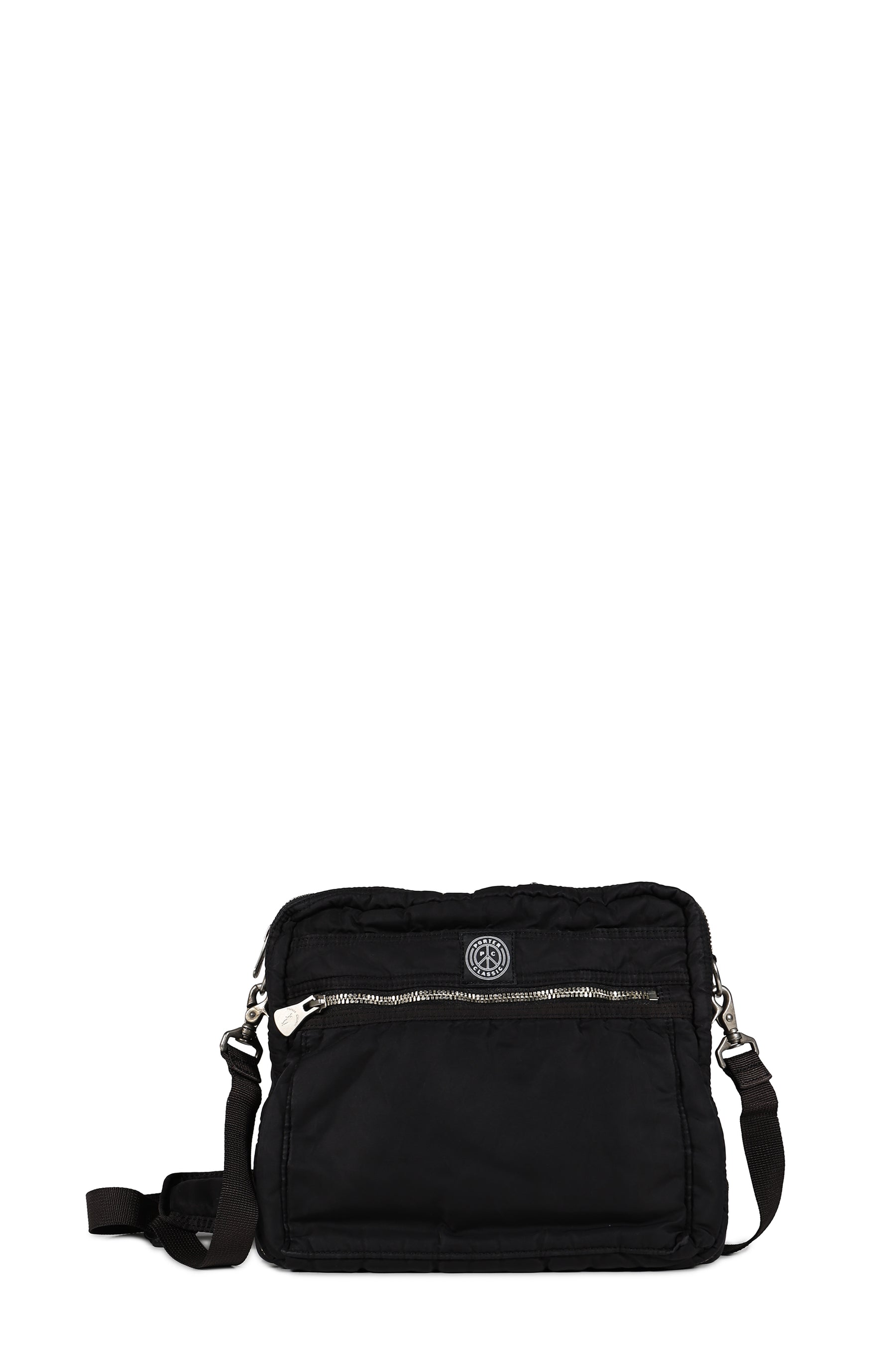 SUPER NYLON SIMPLE SHOULDER BAG / BLK