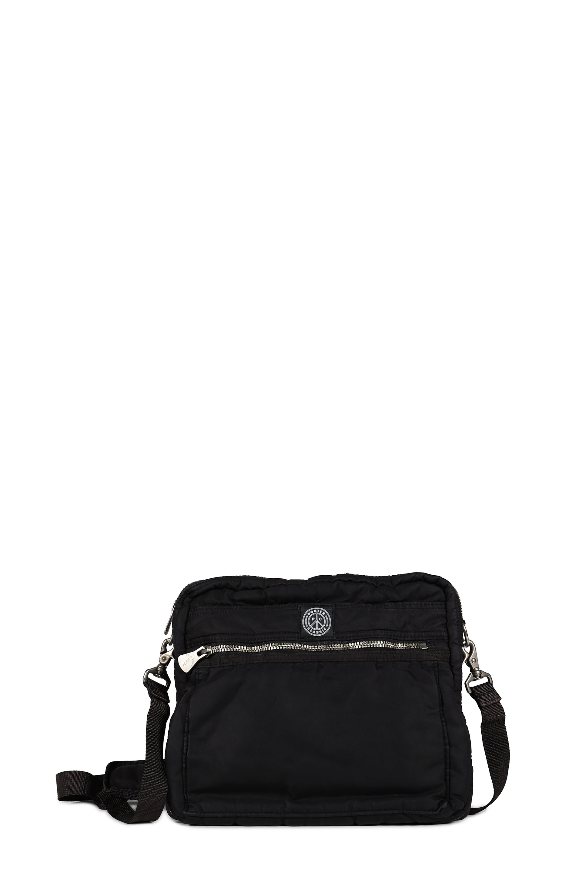 SUPER NYLON SIMPLE SHOULDER BAG / BLK