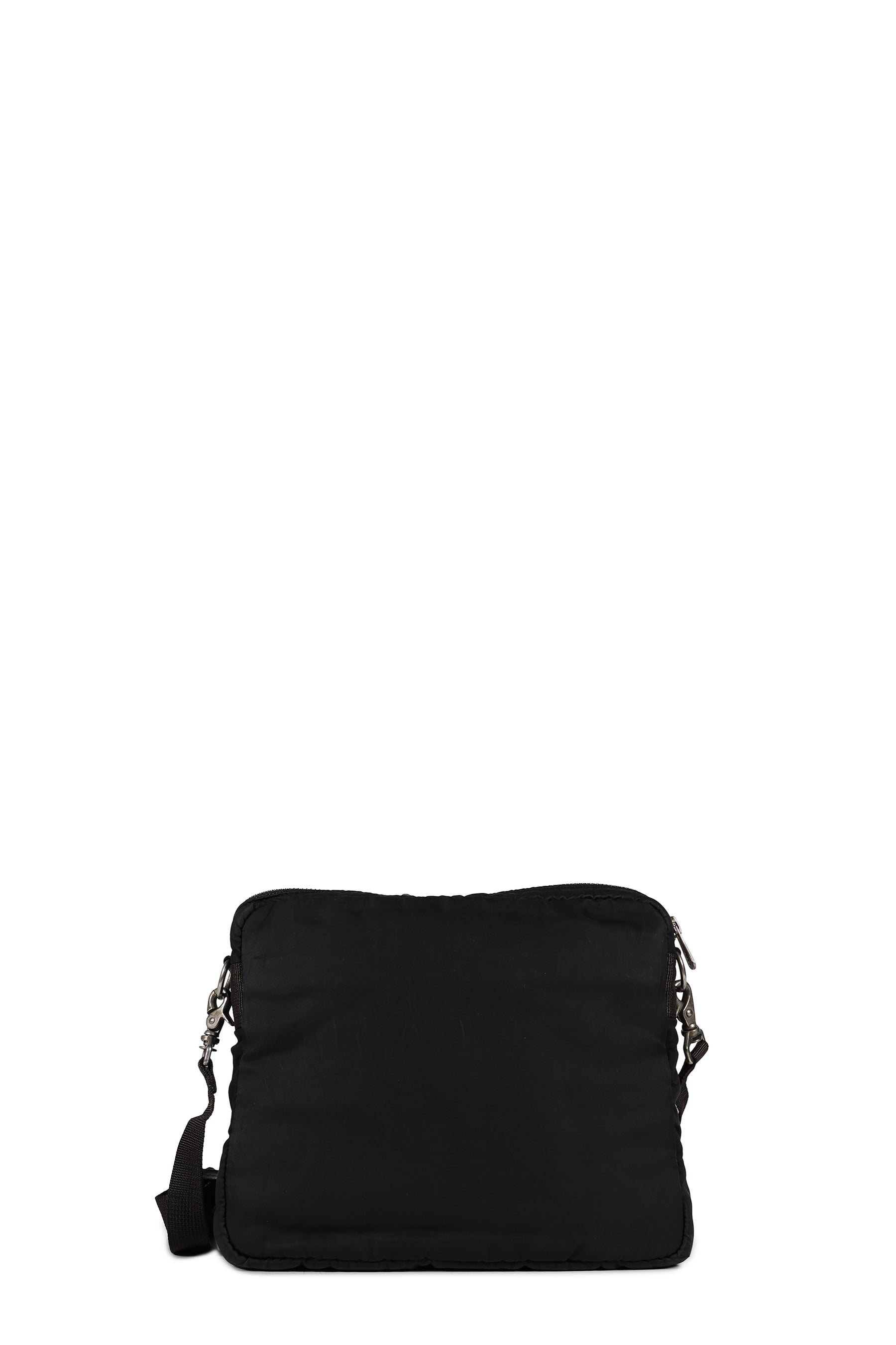 SUPER NYLON SIMPLE SHOULDER BAG / BLK