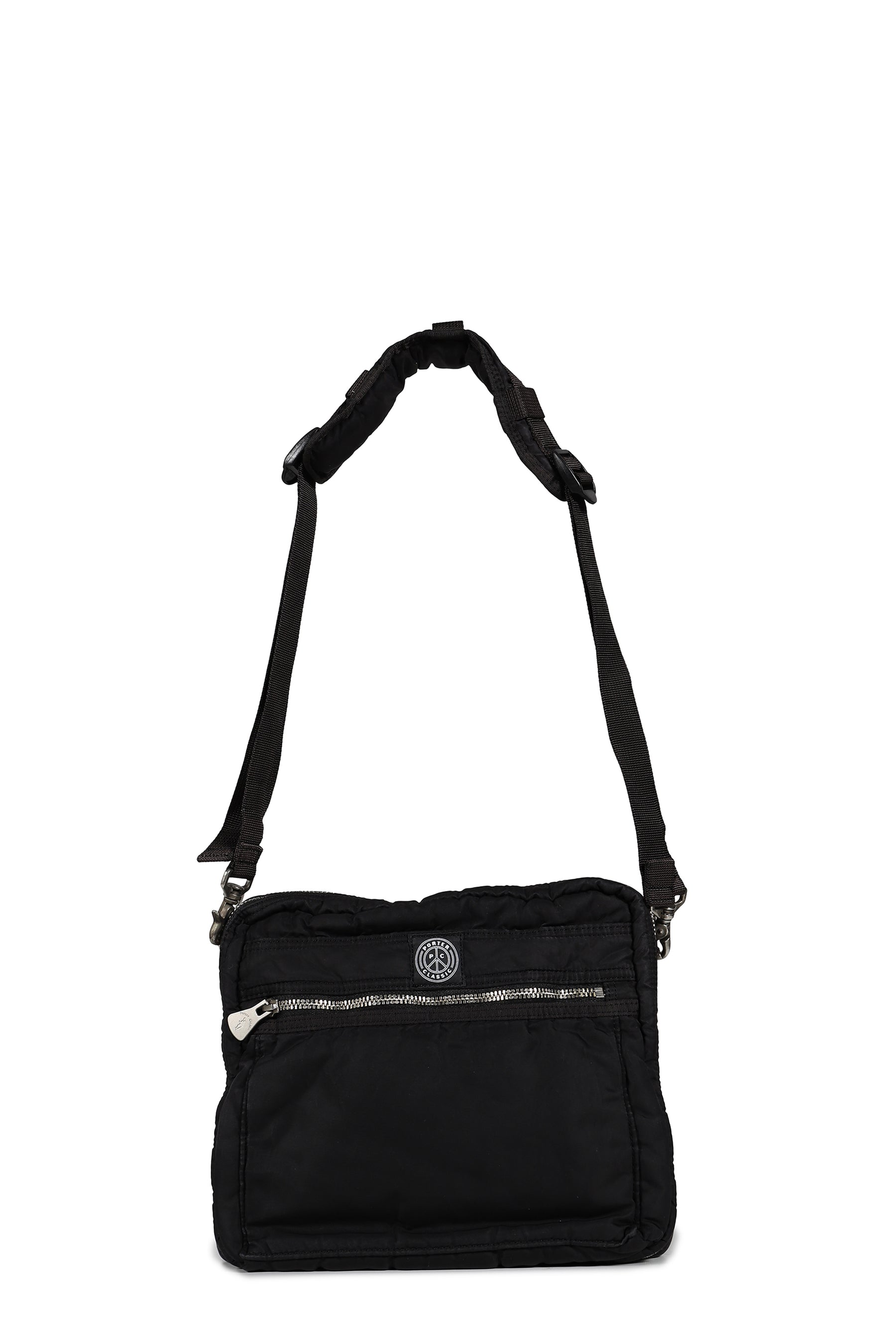 SUPER NYLON SIMPLE SHOULDER BAG / BLK