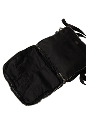 SUPER NYLON SIMPLE SHOULDER BAG / BLK