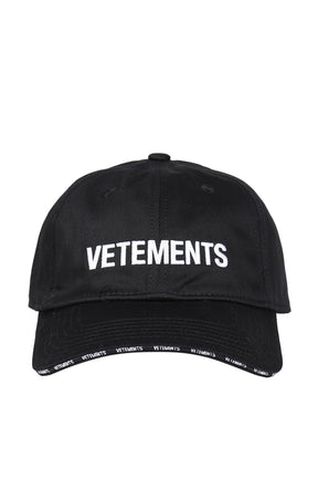 ICONIC LOGO CAP / BLK