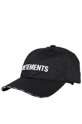 ICONIC LOGO CAP / BLK