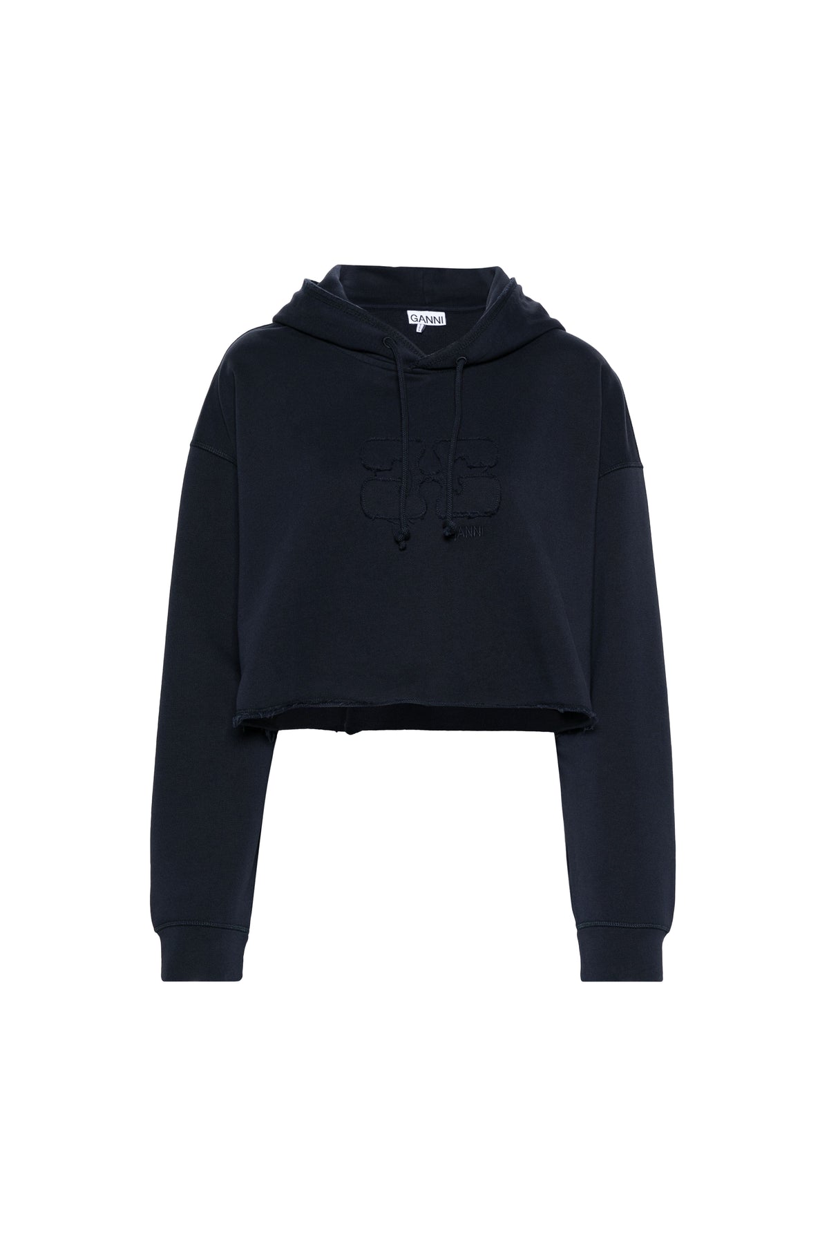 CROPPED OVERSIZED HOODIE / NVY