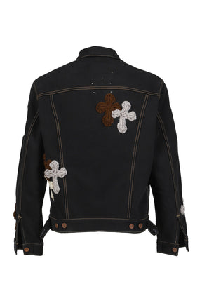 3D CROSS DENIM JACKET / MULTI