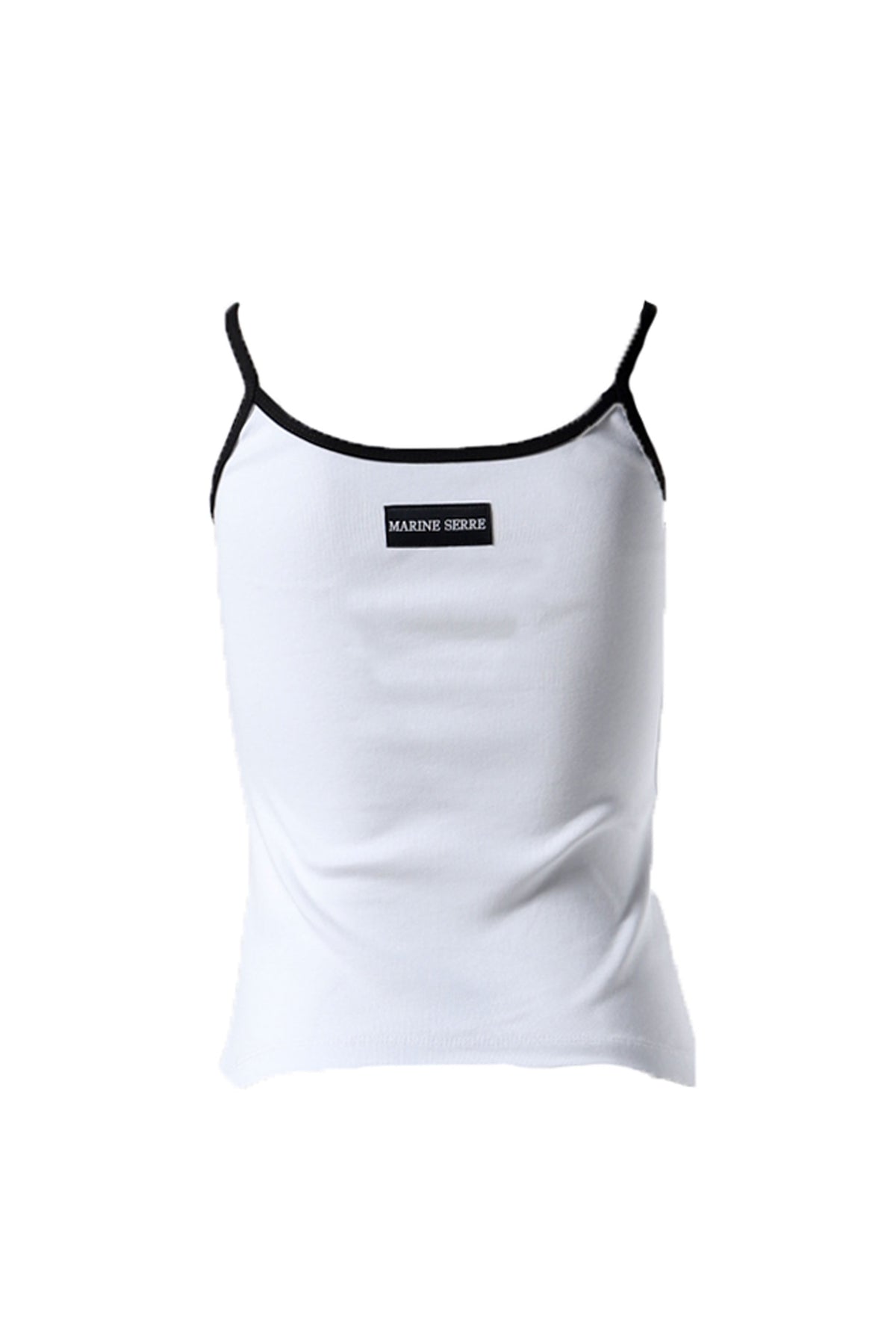 MOON LOGO RIBBED JERSEY TANK TOP / WHT