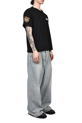 SEXURITY WASHED T SHIRTS / BLK