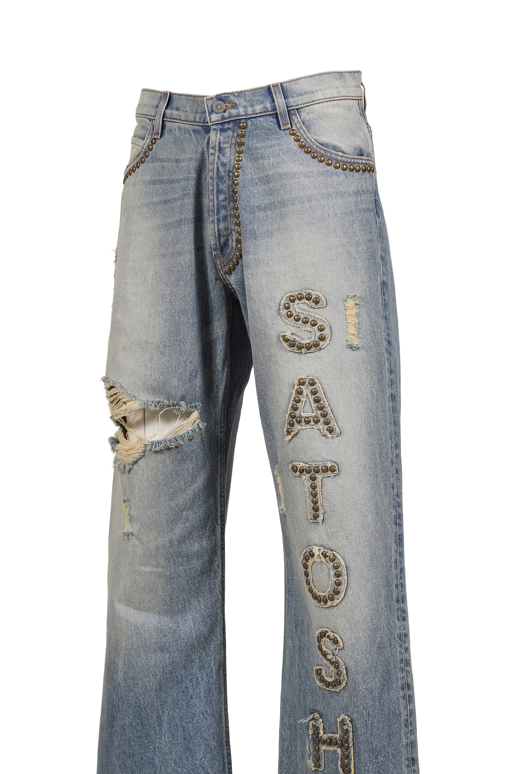 STUDDED COWBOY DENIM / BLU DENIM