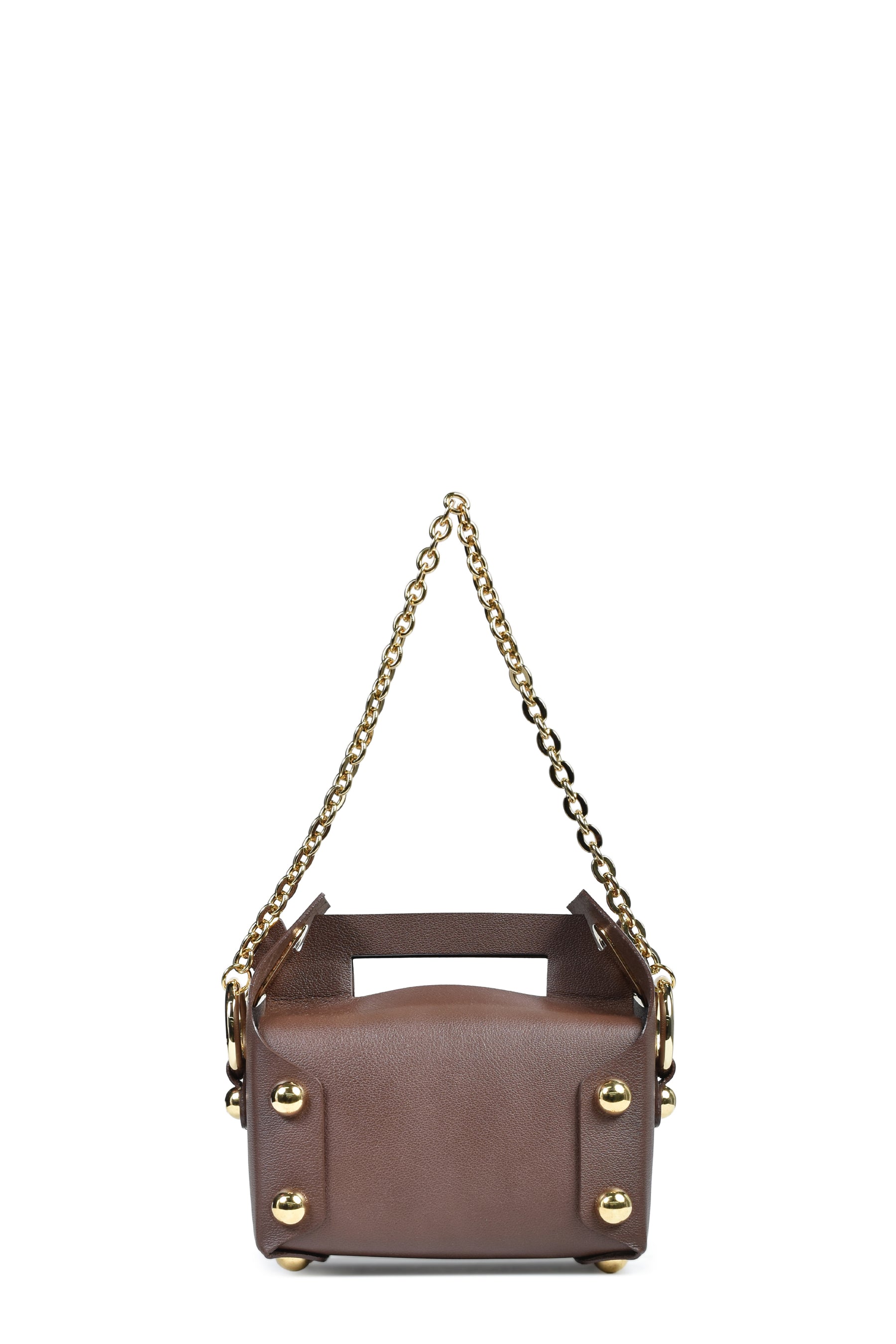 LEATHER CAKE BAG / CHOCOLATE