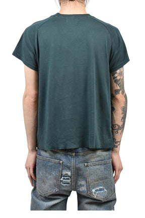 DOUBLE THE LENGTH OF SOLSTICE RAGLAN T-SHIRT / FADED GRN