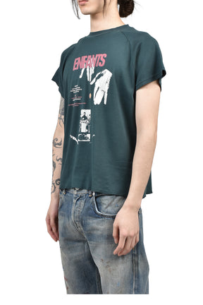DOUBLE THE LENGTH OF SOLSTICE RAGLAN T-SHIRT / FADED GRN