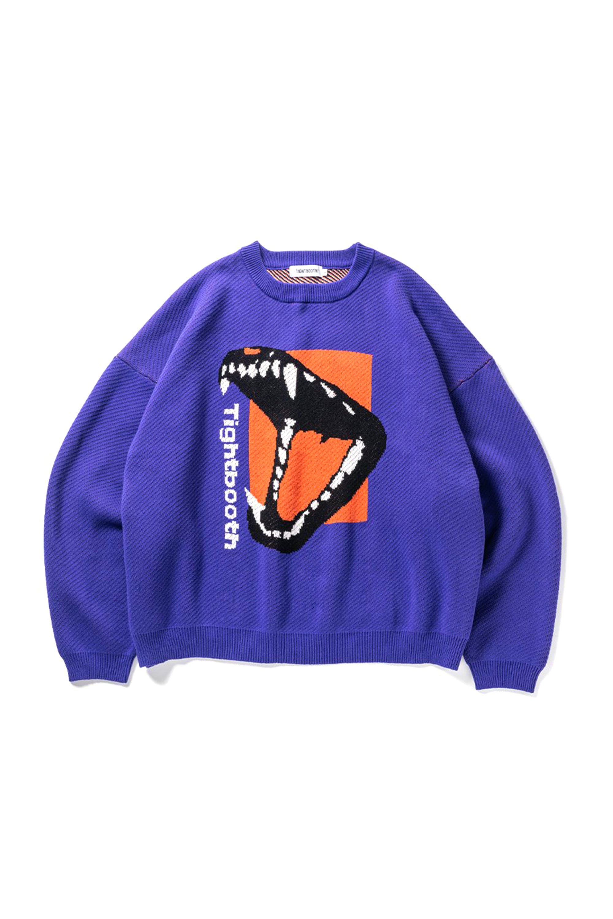 TIGHTBOOTH FW BITE KNIT SWEATER / PUR  NUBIAN