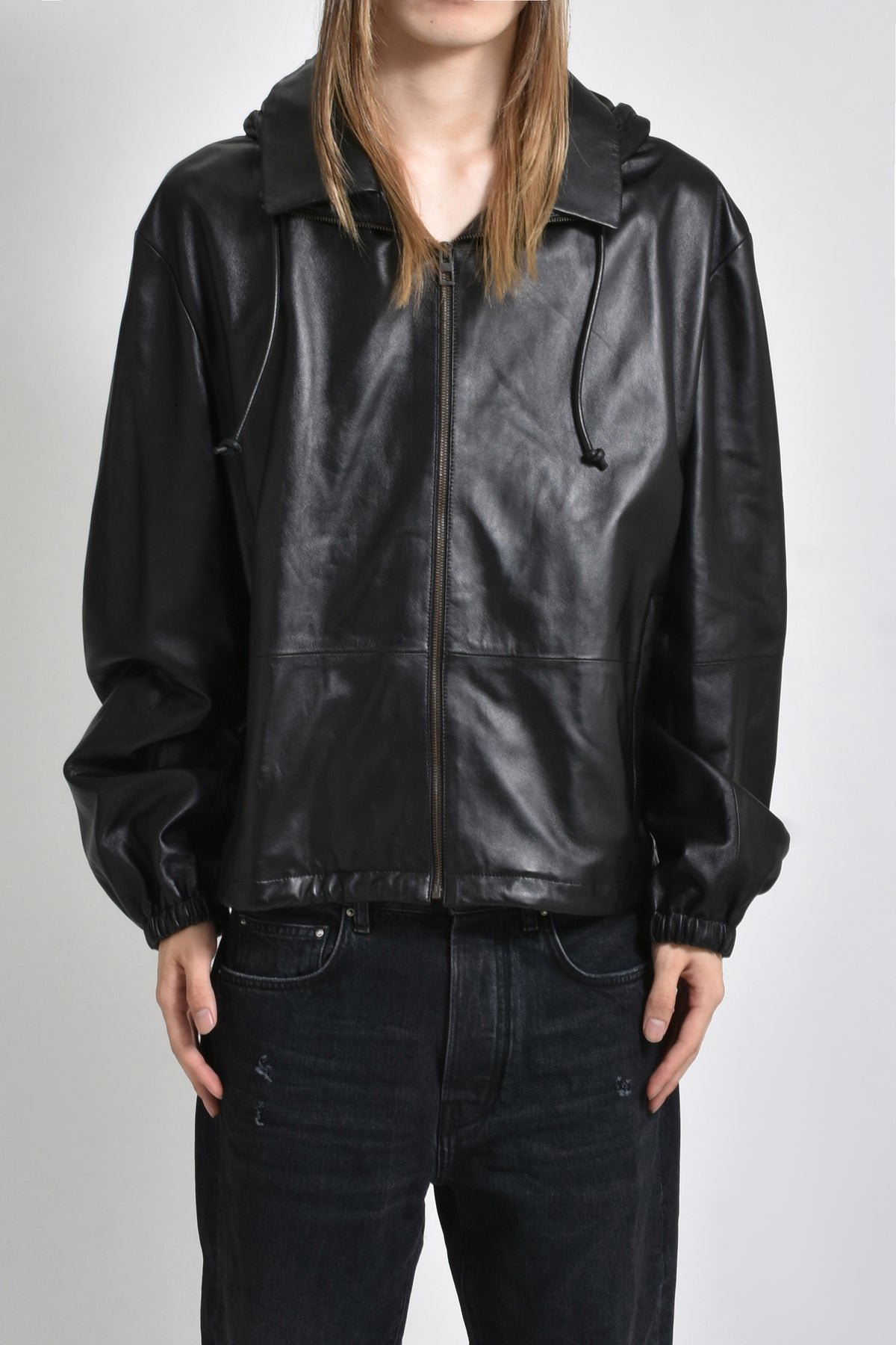 HOODED JACKET / BLK