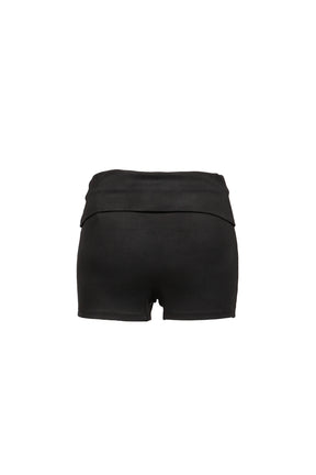 DISTRESSED PRINT DRAWSTRING ATHLETIC SHORTS / BLK