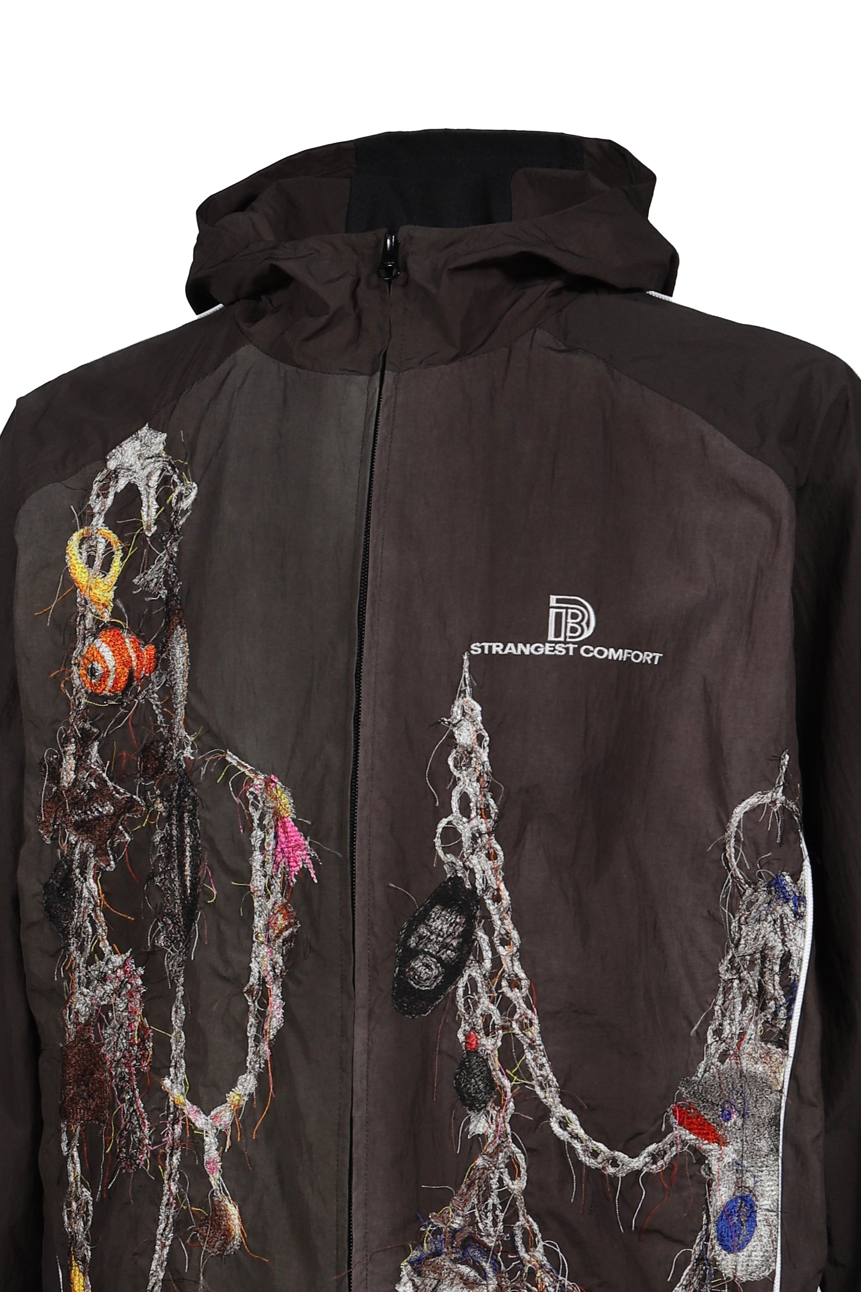 EMBROIDERED CHAIN TRACK JACKET / CHA