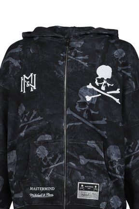 TH16969-CLBBLCK/MASTERMINDXM&N ZIP UP HOODIE / BLK