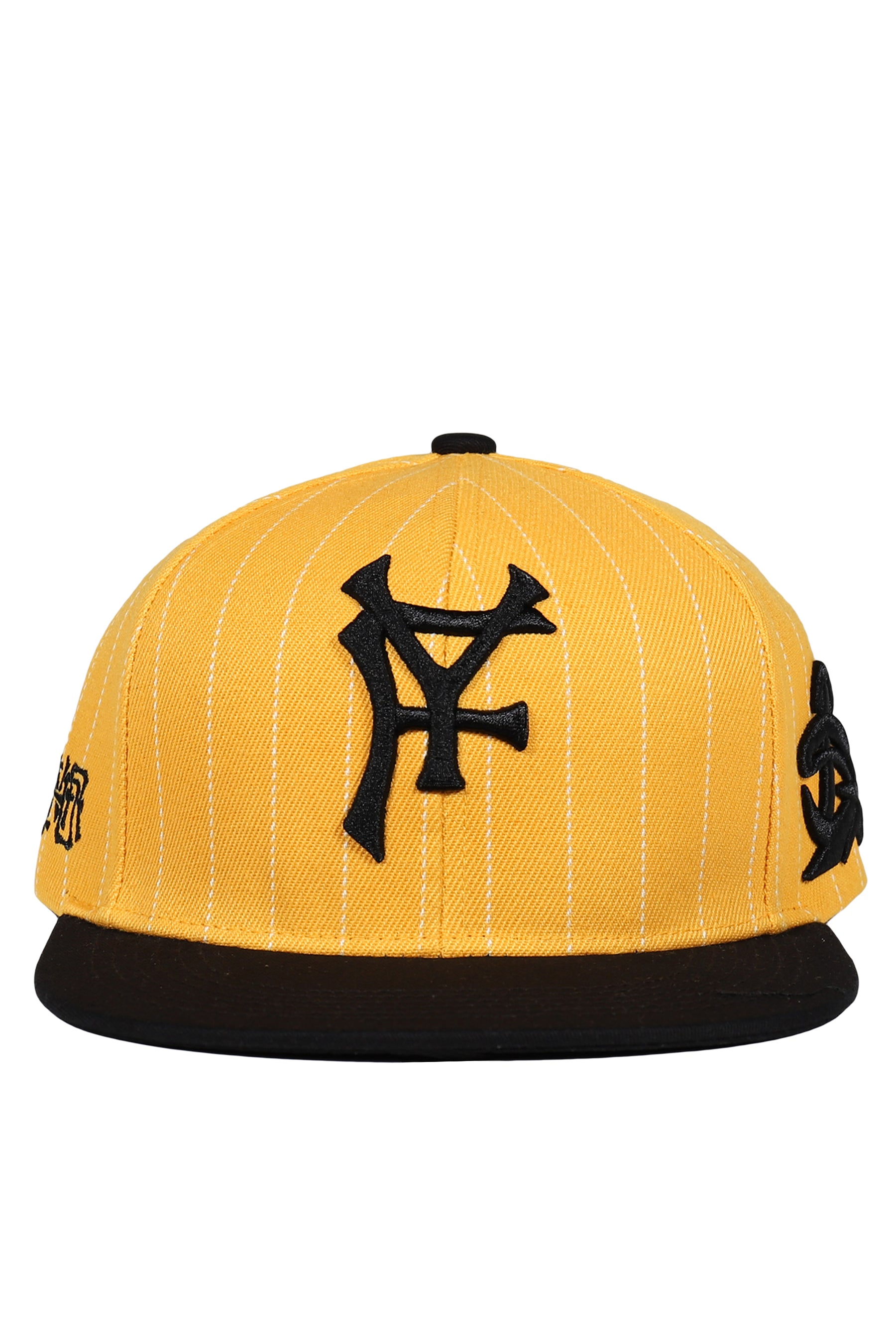 PINSTRIPE BASEBALL HAT / YEL/BLK
