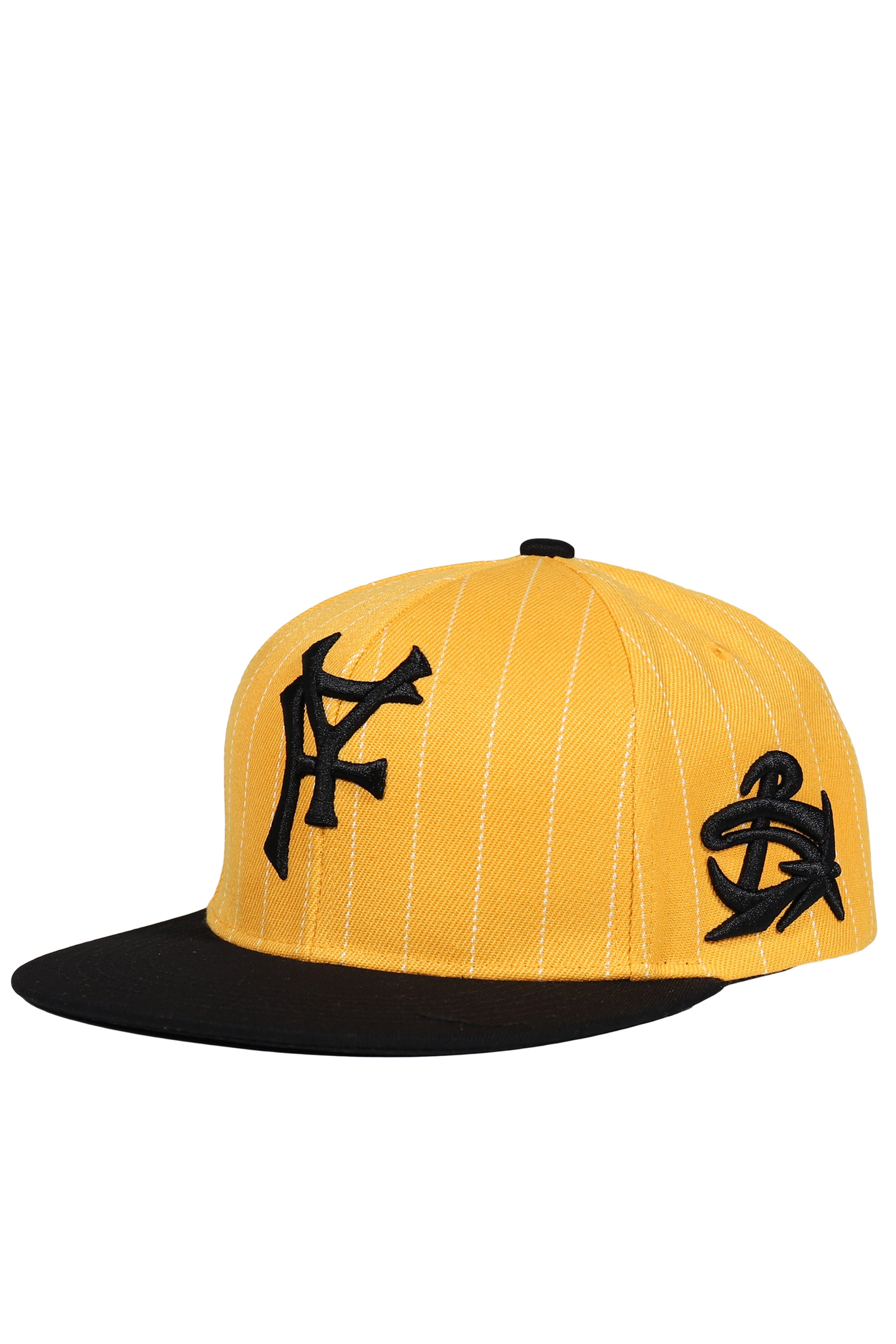 PINSTRIPE BASEBALL HAT / YEL/BLK