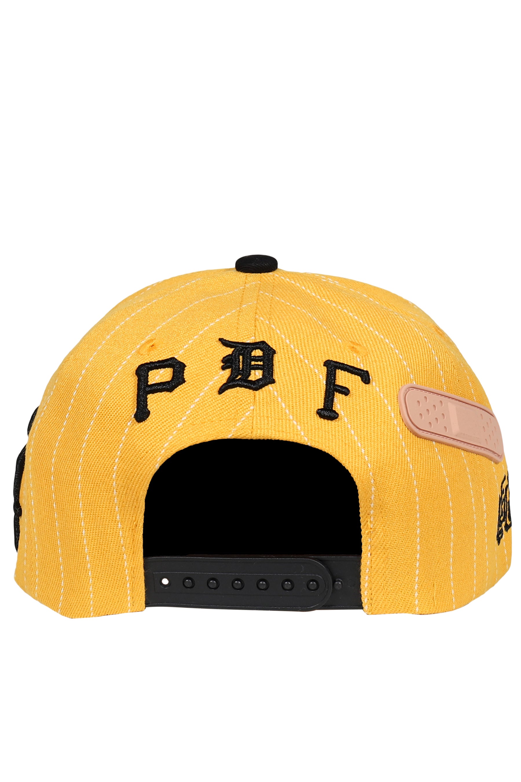 PINSTRIPE BASEBALL HAT / YEL/BLK