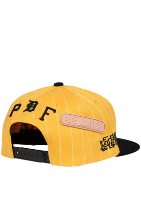 PINSTRIPE BASEBALL HAT / YEL/BLK