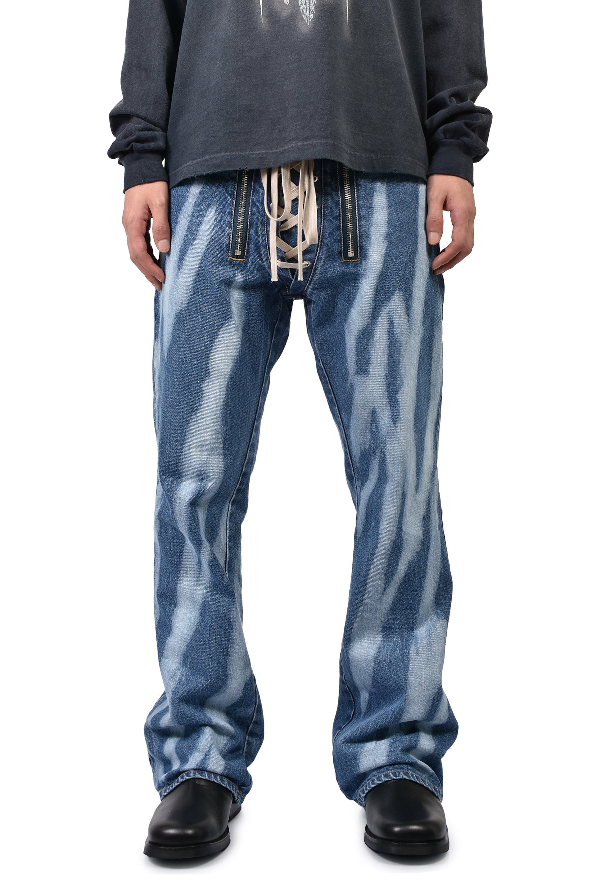 DYED SLIDE DENIM / IND
