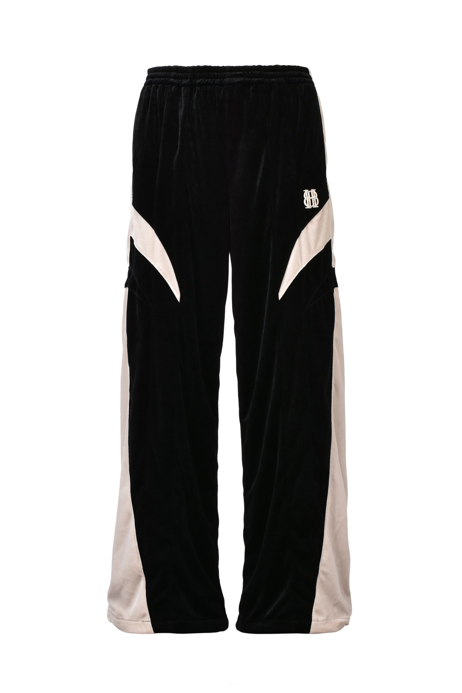 VELOUR WARM UP PANTS / BLK