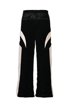 VELOUR WARM UP PANTS / BLK