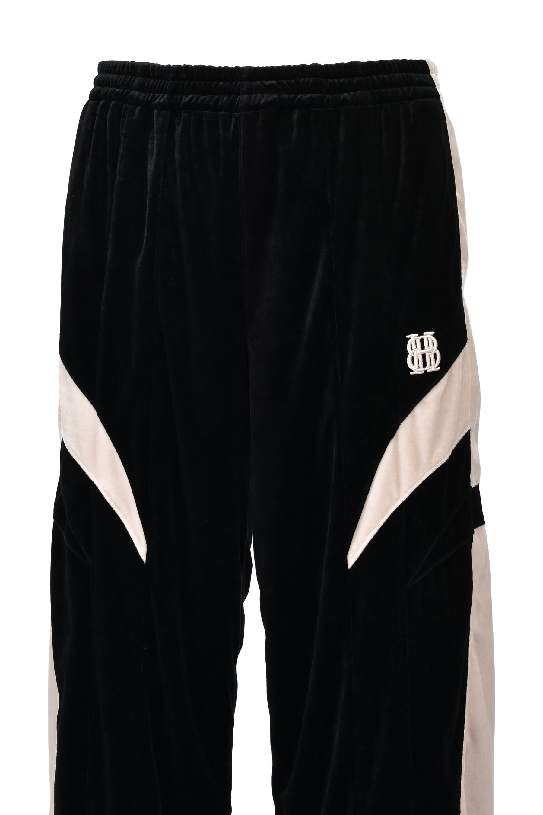 VELOUR WARM UP PANTS / BLK