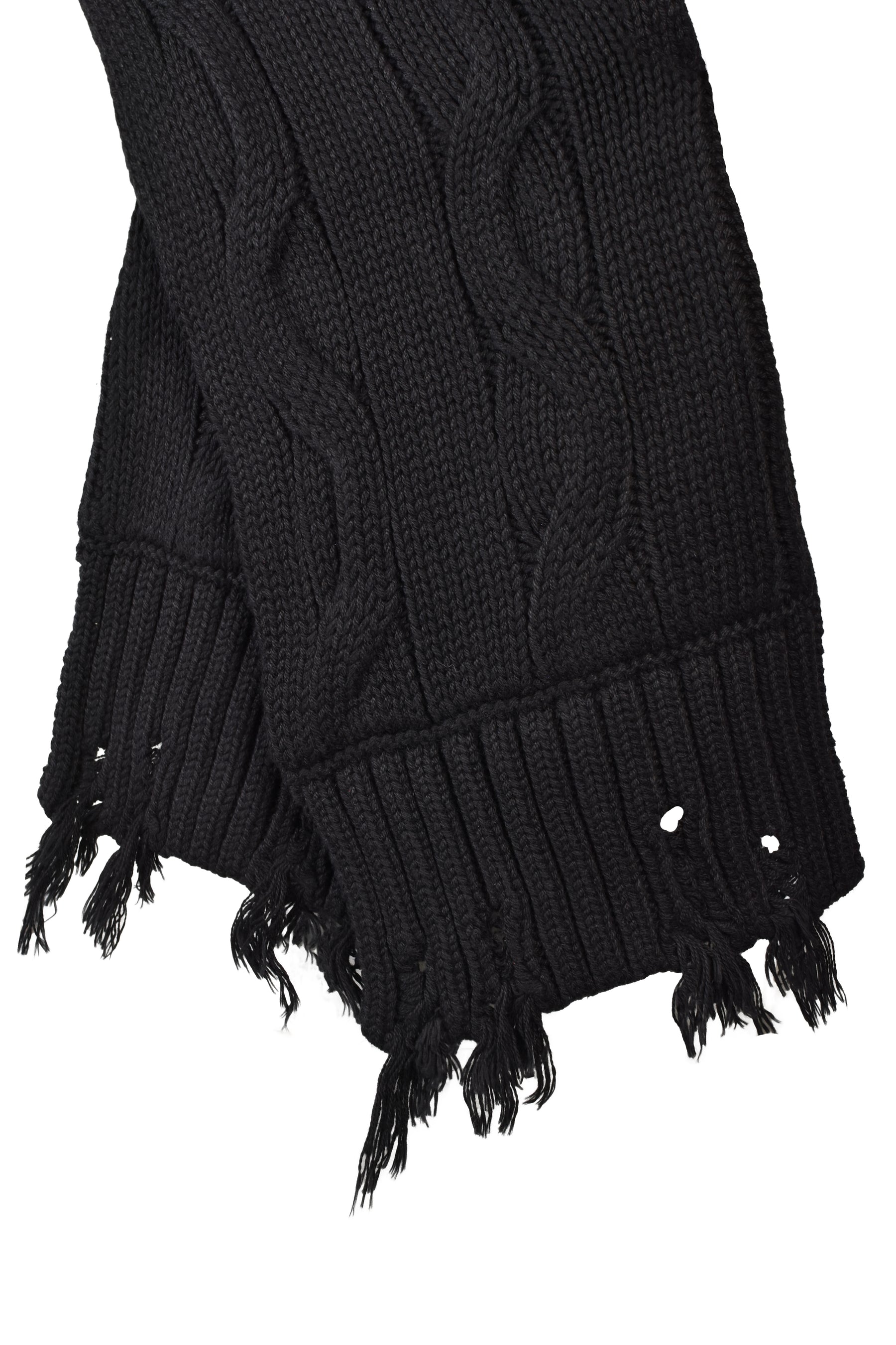 HOODED SCARF / BLK