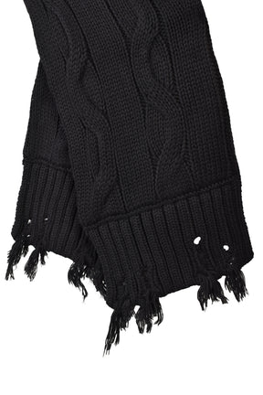 HOODED SCARF / BLK