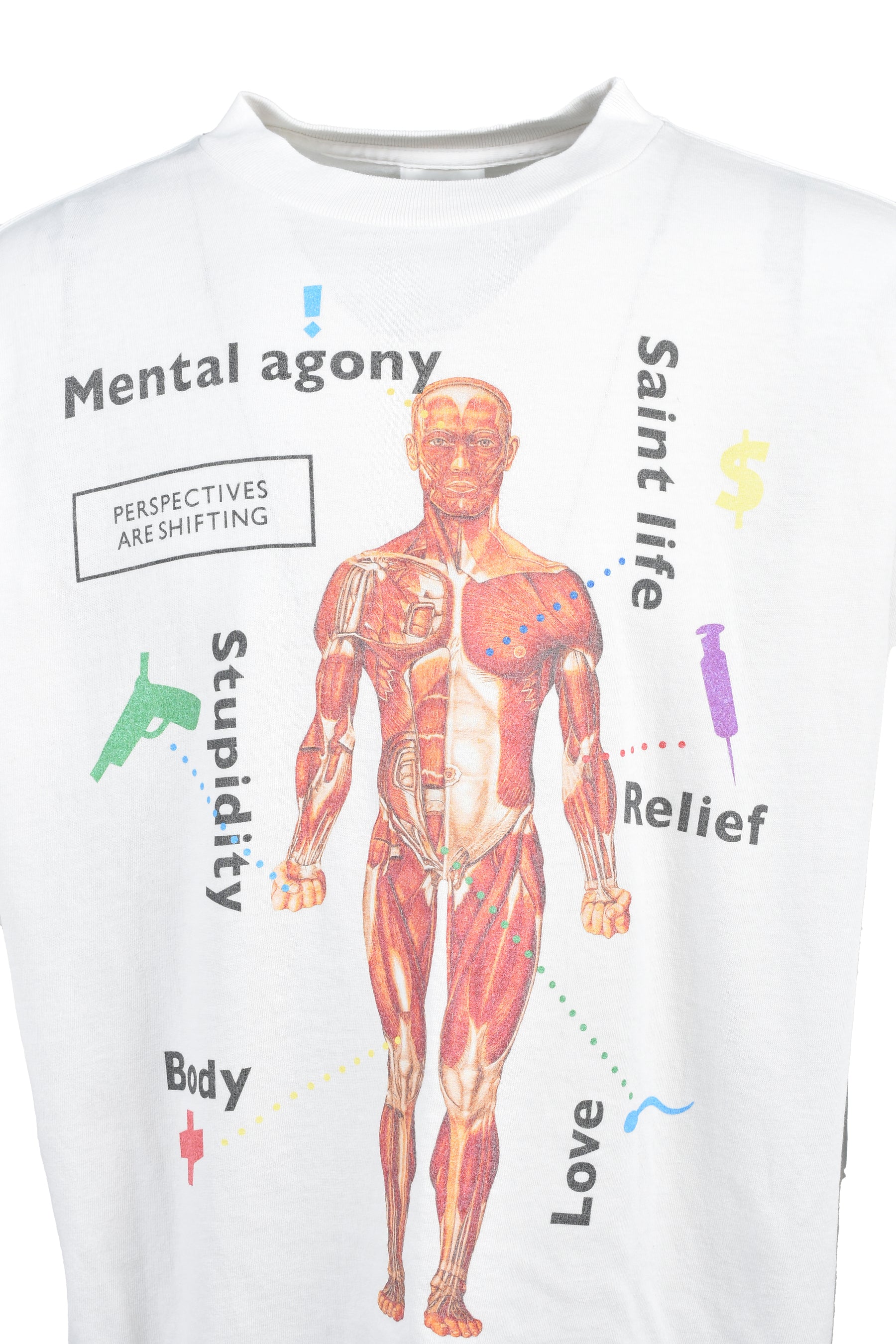 SAINT Mxxxxxx セントマイケル SS26 SS T-SHIRT/BODY / WHT - NUBIAN