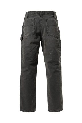 DOUBLE KNEE DUCK PAINTER PANTS AGEING / BLK AGEING