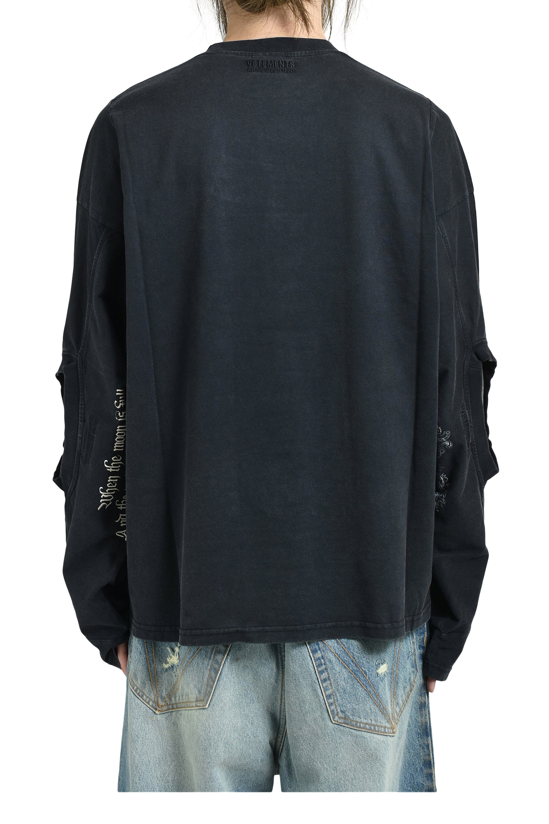 COF SPIRIT CUT-UP T-SHIRT LONGSLEEVE / BLK