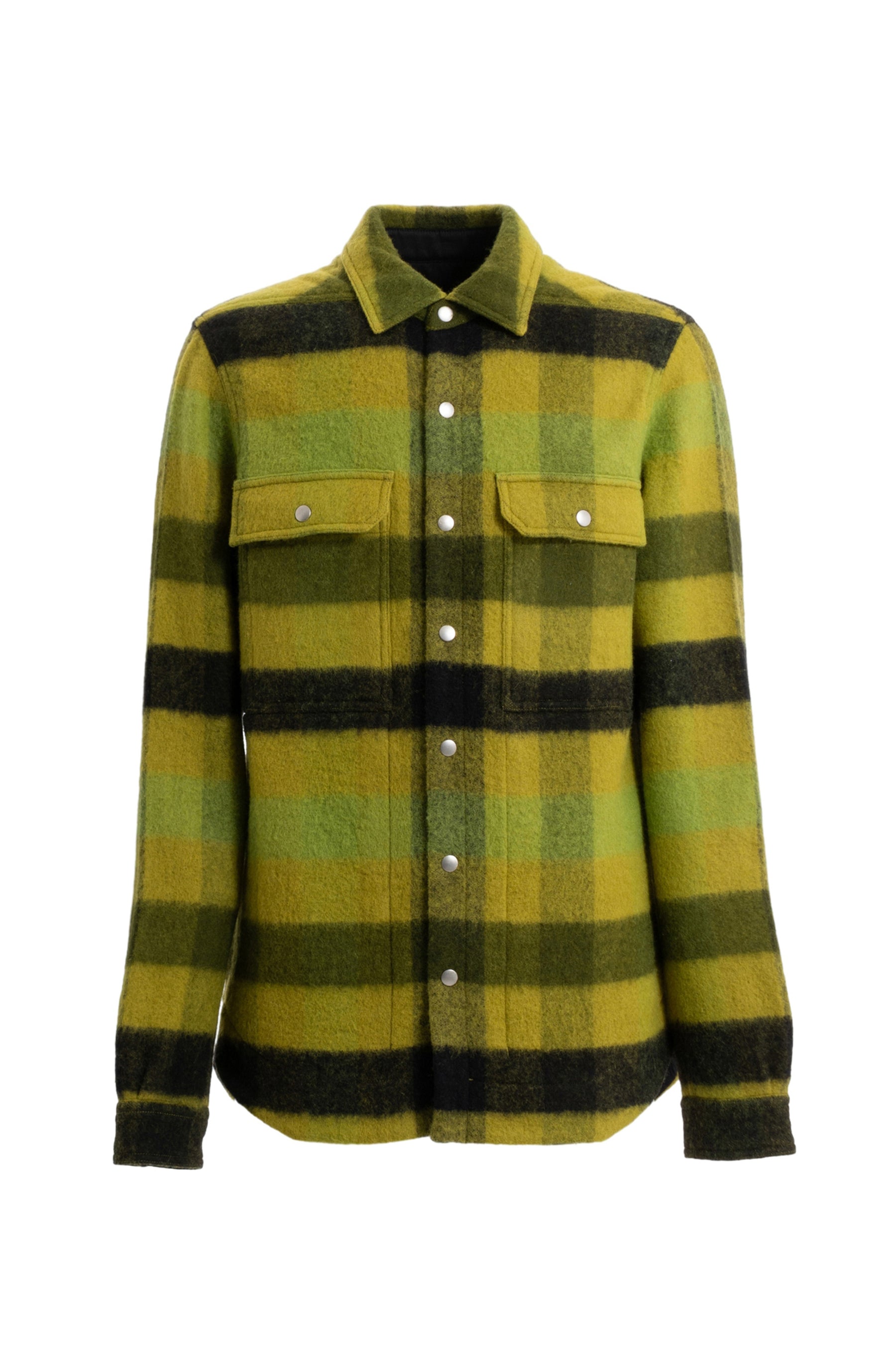 Rick Owens FW23 LUXOR OUTERSHIRT/ ACID PLAID - NUBIAN