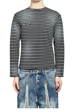 TC Striped Long Sleeve / Black 