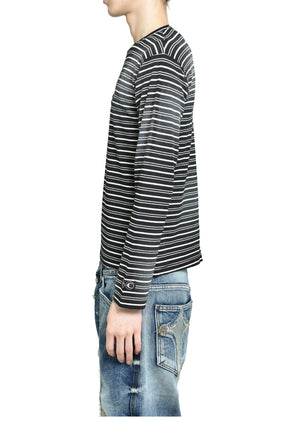 TC Striped Long Sleeve / Black 