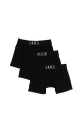 ATELIER LOGO BRIEFS (3 PACK) / BLK