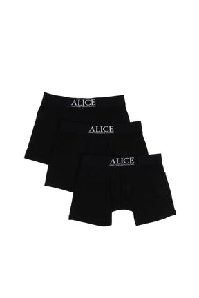 ATELIER LOGO BRIEFS (3 PACK) / BLK