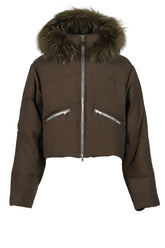 SLIDE FUR DOWN JACKET / DUST