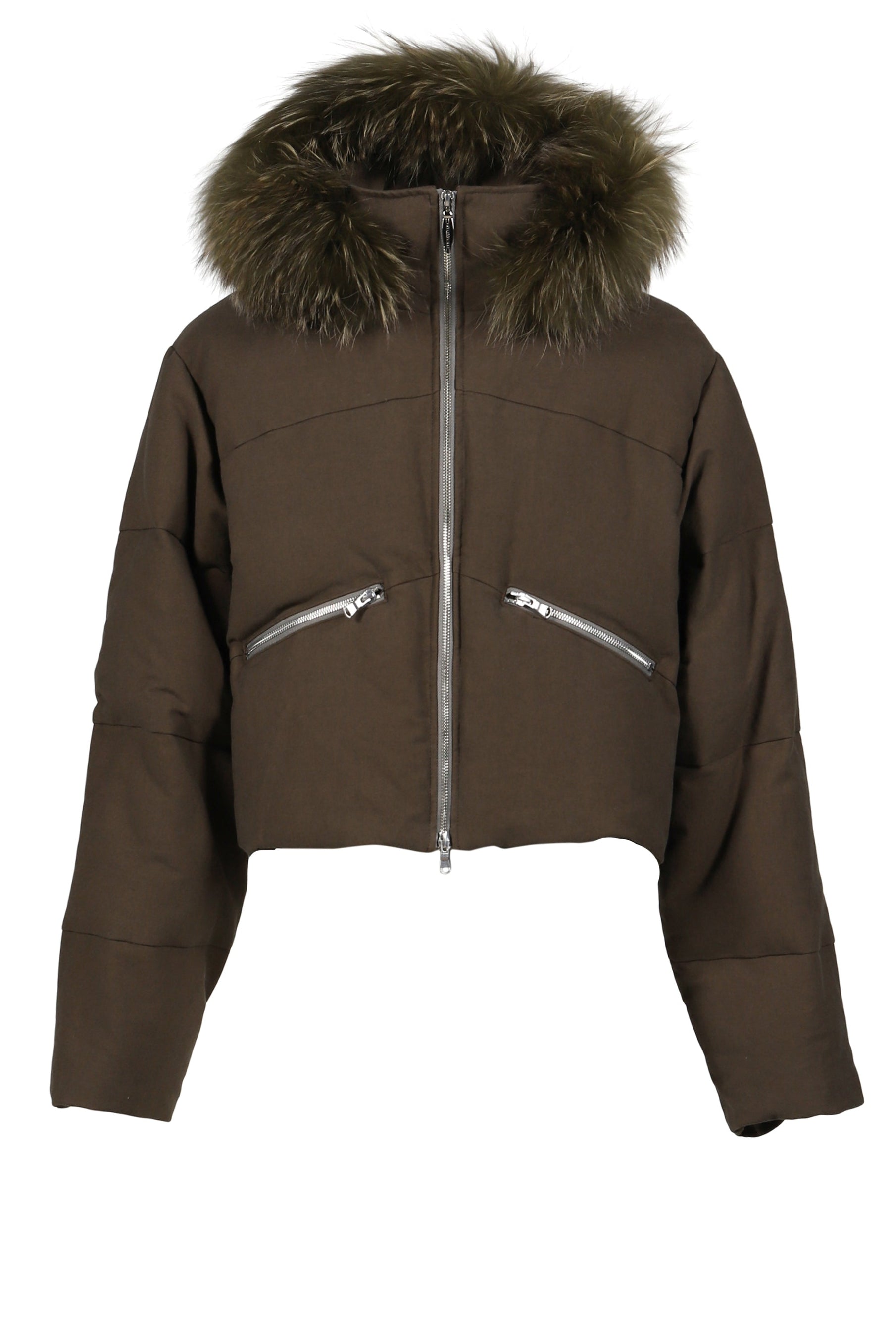 SLIDE FUR DOWN JACKET / DUST