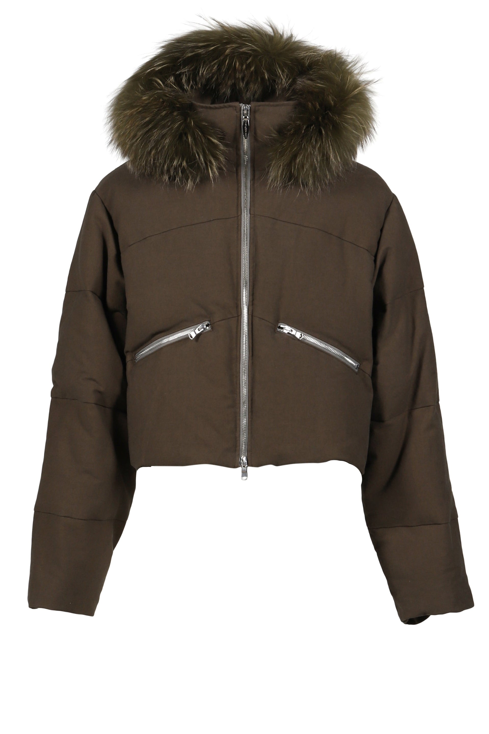 SLIDE FUR DOWN JACKET / DUST